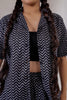 Urban Chevron: Black and White Shirt and Shorts  Cotton Co-ord Set – Lykcon
