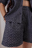 Urban Chevron: Black and White Shirt and Shorts  Cotton Co-ord Set – Lykcon