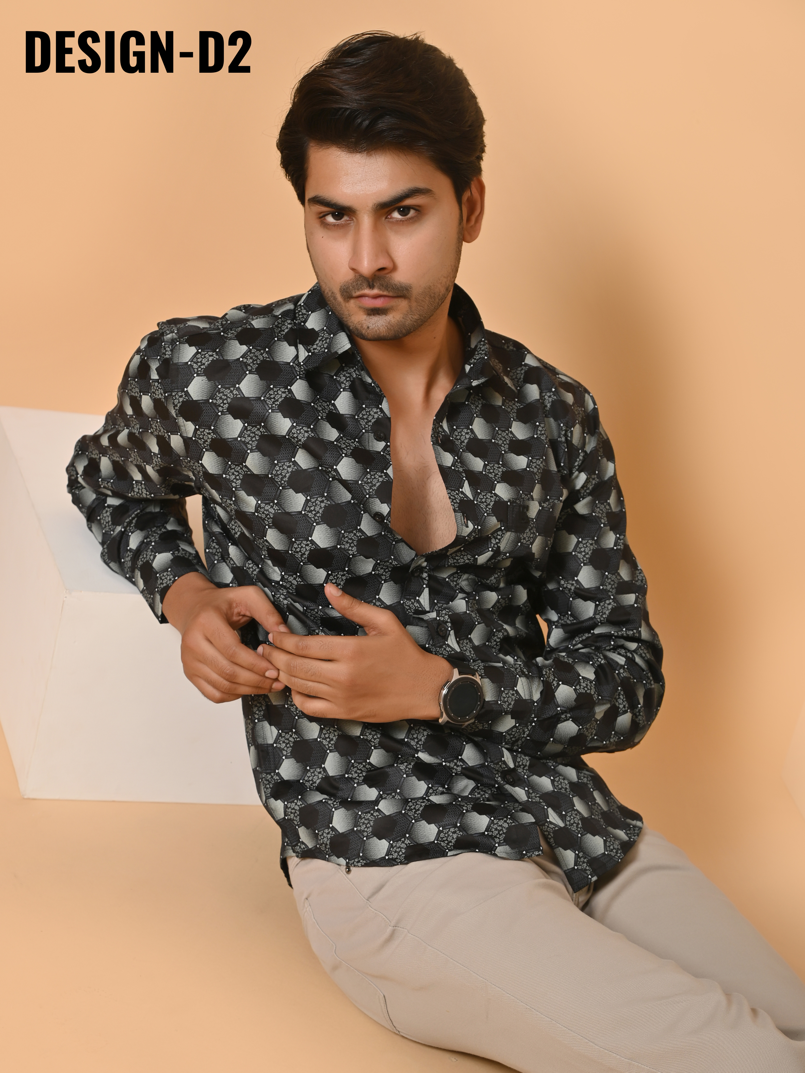 Lykcon Men's Premium Satin  Full Sleeves Printed Shirts:Pick Any 2 @ 2199