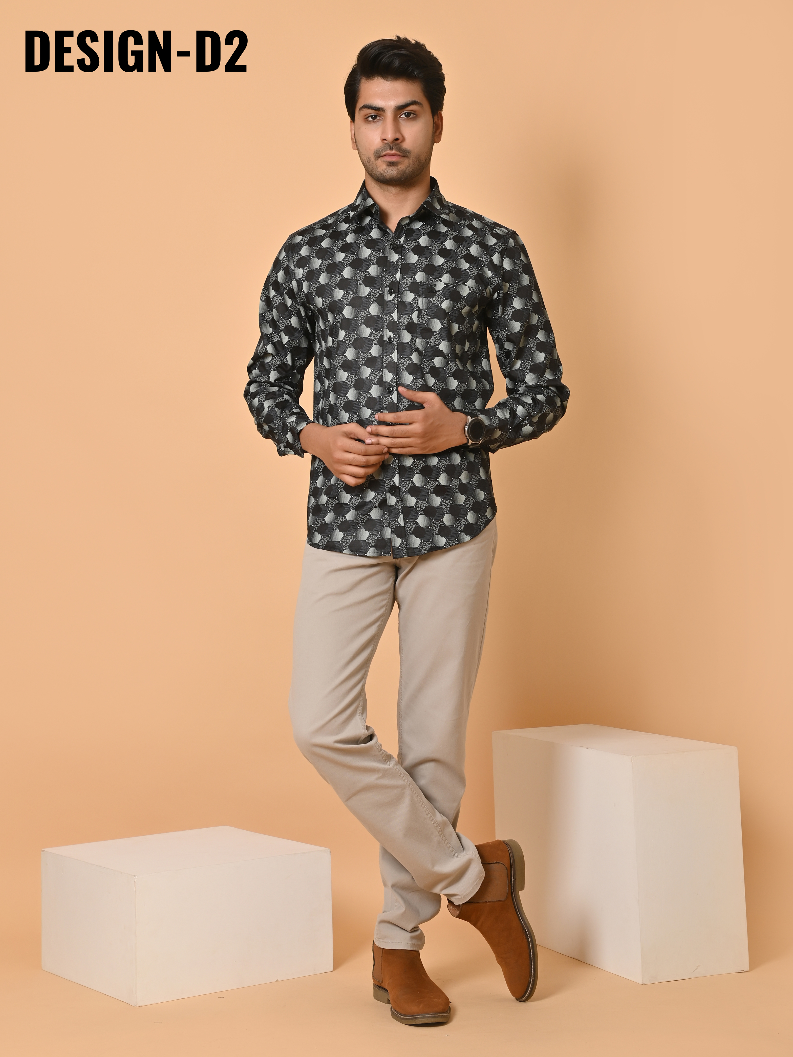 Lykcon Men's Premium Satin  Full Sleeves Printed Shirts:Pick Any 2 @ 2199
