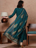 Regal Solid Anarkali Ensemble with Detailed Dupatta