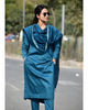 Timeless Cotton Kurta Pant Set with Chanderi Silk Dupatta