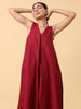Basic V-Neck Kurta Set with Pants
