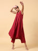 Basic V-Neck Kurta Set with Pants