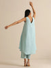Basic V-Neck Kurta Set with Pants