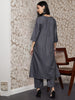 Basic V-Neck Kurta Set with Pants