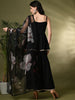 "Gulnaar Tiered Sharara Set –  Elegance with Golden Gota"
