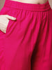 Regal Solid Anarkali Ensemble with Detailed Dupatta
