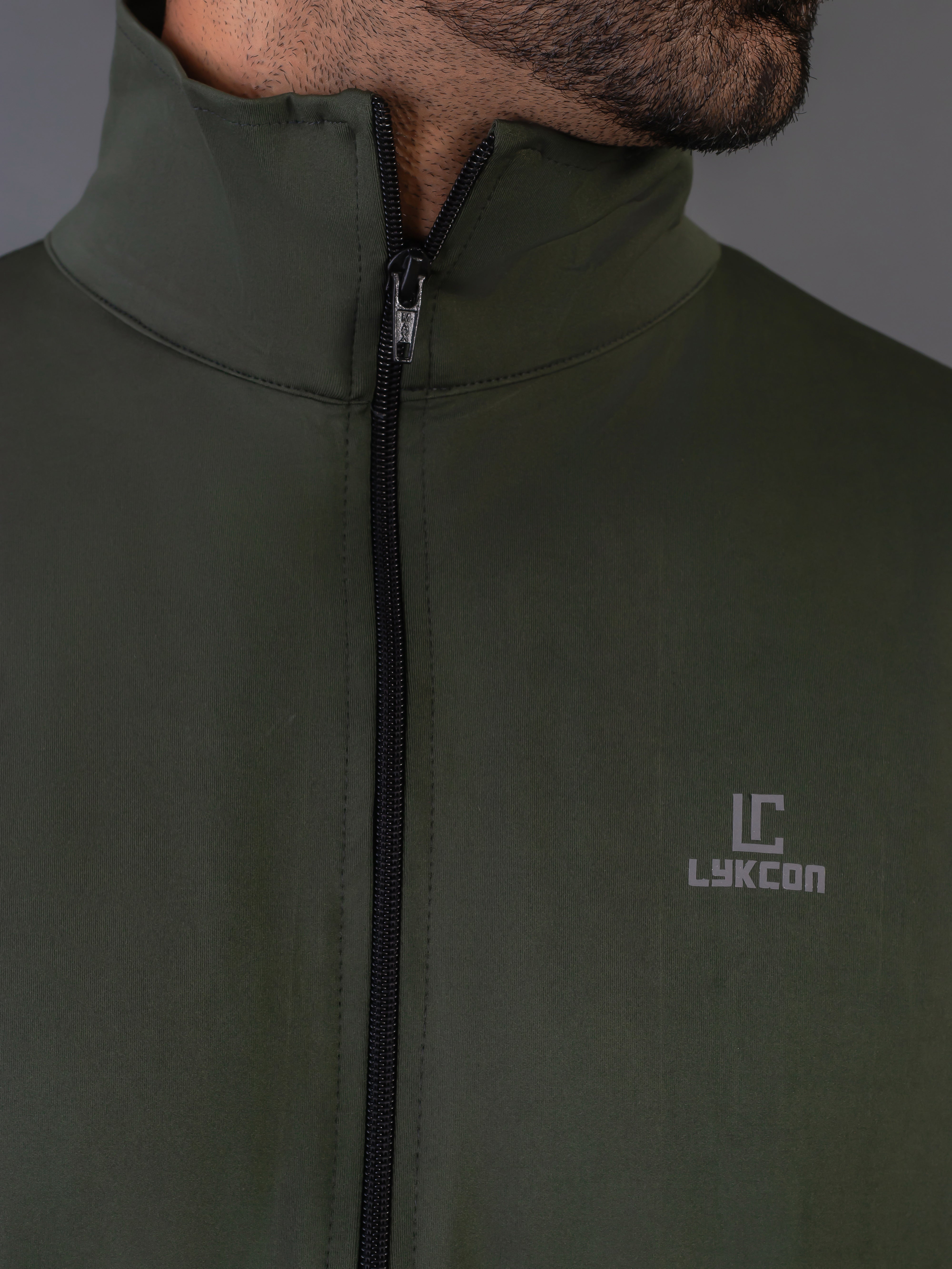 "SwiftFlex, Men's 4-Way Lycra Jackets: Army Green"
