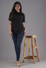 Lykcon Women's Premium Rapid Dry High Low T-shirt-Black