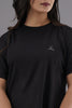 Lykcon Women's Premium Rapid Dry High Low T-shirt-Black