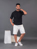 LYKCON Men's Cotton Lycra Oversized T-shirt - Black