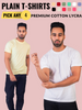 Pick Any-4 Plain T-Shirt Combo