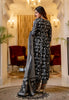 Classic Black Anarkali Kurta Set with Contrasting Prints