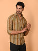 "Tribal Rhythms: Ethno-Striped Cotton Ensemble"