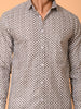 "Sartorial Sharpness: Zigzag Weave Cotton Shirt"