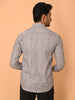 "Sartorial Sharpness: Zigzag Weave Cotton Shirt"