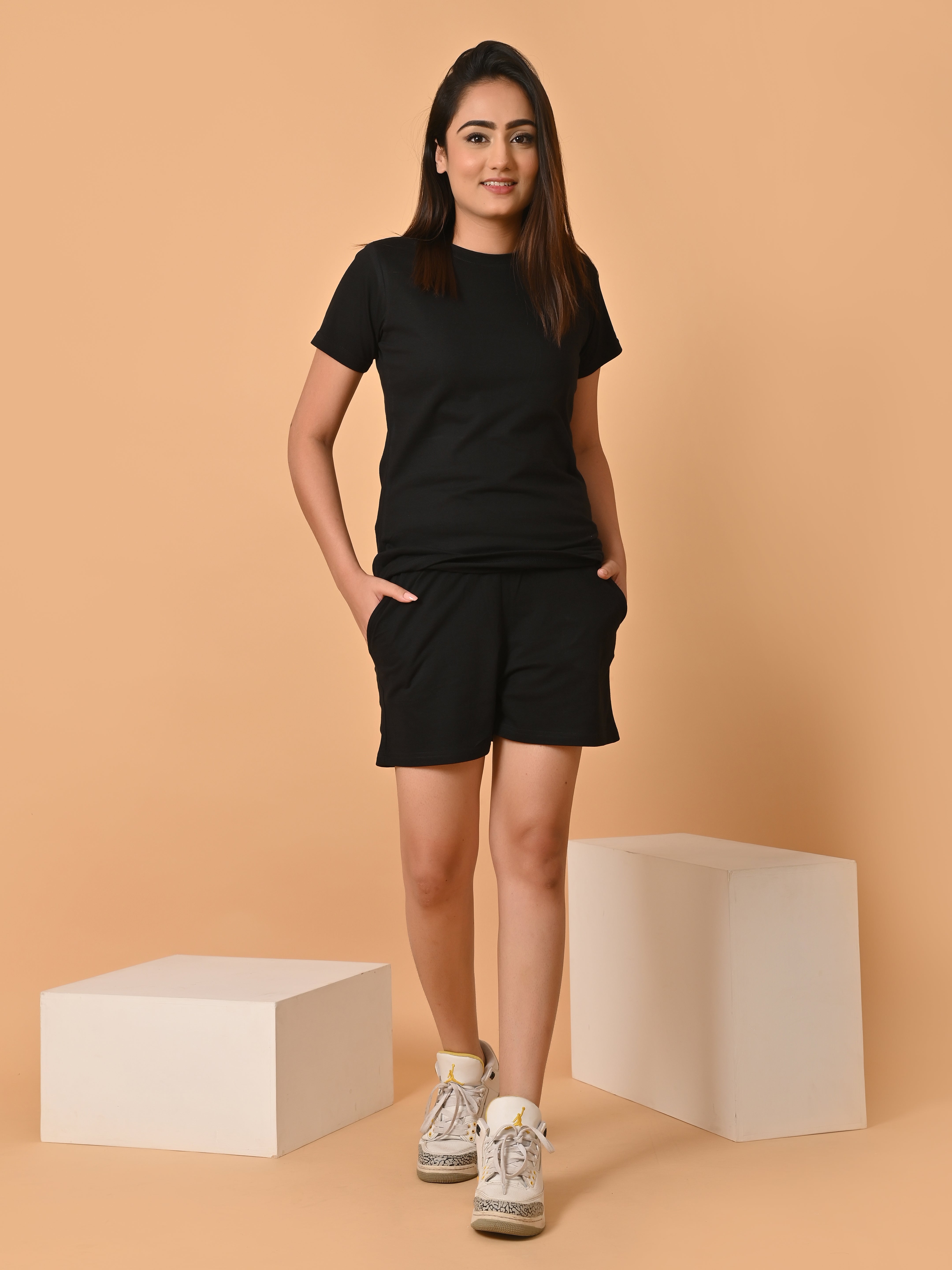 Women's Co-ords Set- Black