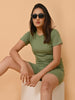 Women's Co-ords Set- Warm Green