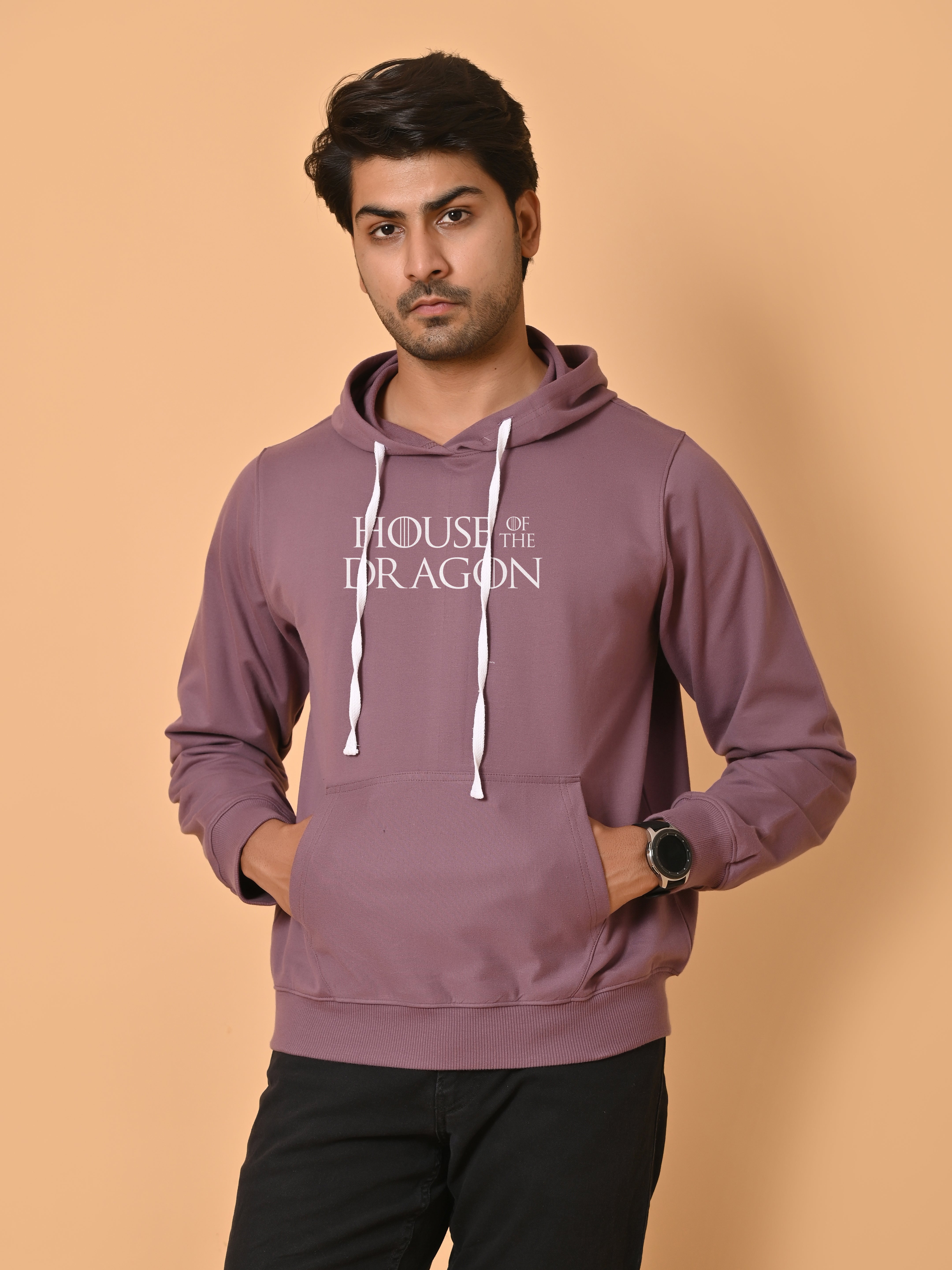 "Men's Cotton Fleece Graphic Printed Hoodies: DRAGON COLLECTION"