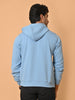 "Cotton Haven: Men's Cyan Blue Hoodies Collection"