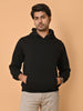 "Cotton Haven: Men's Black Hoodies Collection"