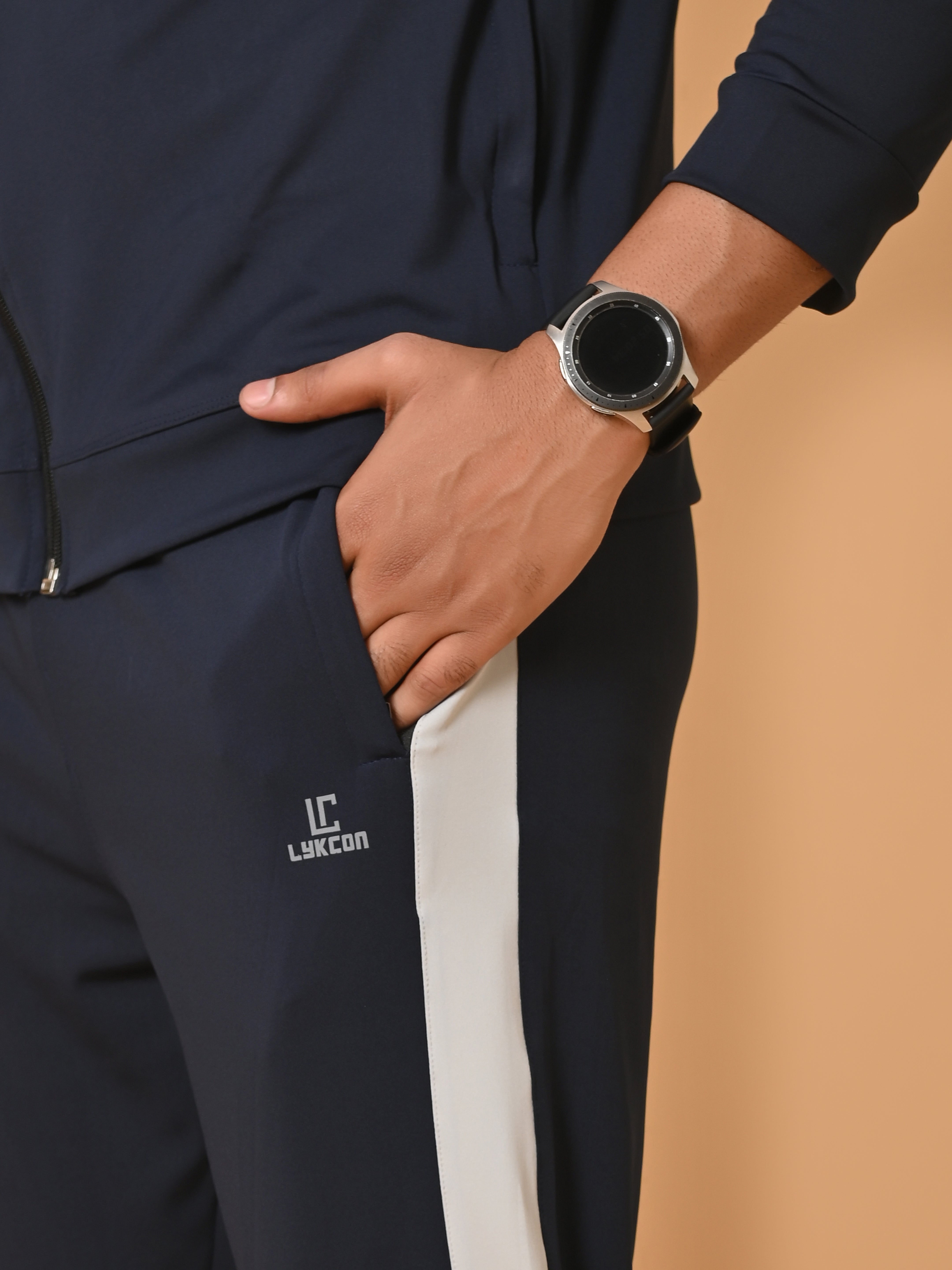 Lykcon Men's Track Suit: Midnight Blue