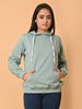 "Cotton Haven: Women's Mint Green Hoodies Collection"