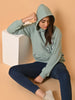 "Cotton Haven: Women's Mint Green Hoodies Collection"