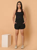 LYKCON Women's NS Lycra Activewear Running Shorts: Black, White