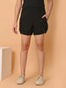 LYKCON Women's NS Lycra Activewear Running Shorts: Black, White