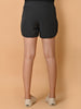 LYKCON Women's NS Lycra Activewear Running Shorts: Dark Grey, Black