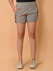 LYKCON Women's NS Lycra Activewear Running Shorts: Light Grey, White