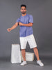 LYKCON Men's Cotton Lycra Oversized T-shirt - Lavender