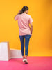 Lykcon Women's Round Neck Premium Cotton T-Shirt- Onion Pink