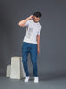Men Soft Polyester White  Printed Tshirt Premium Soft Fabric- "Believe"