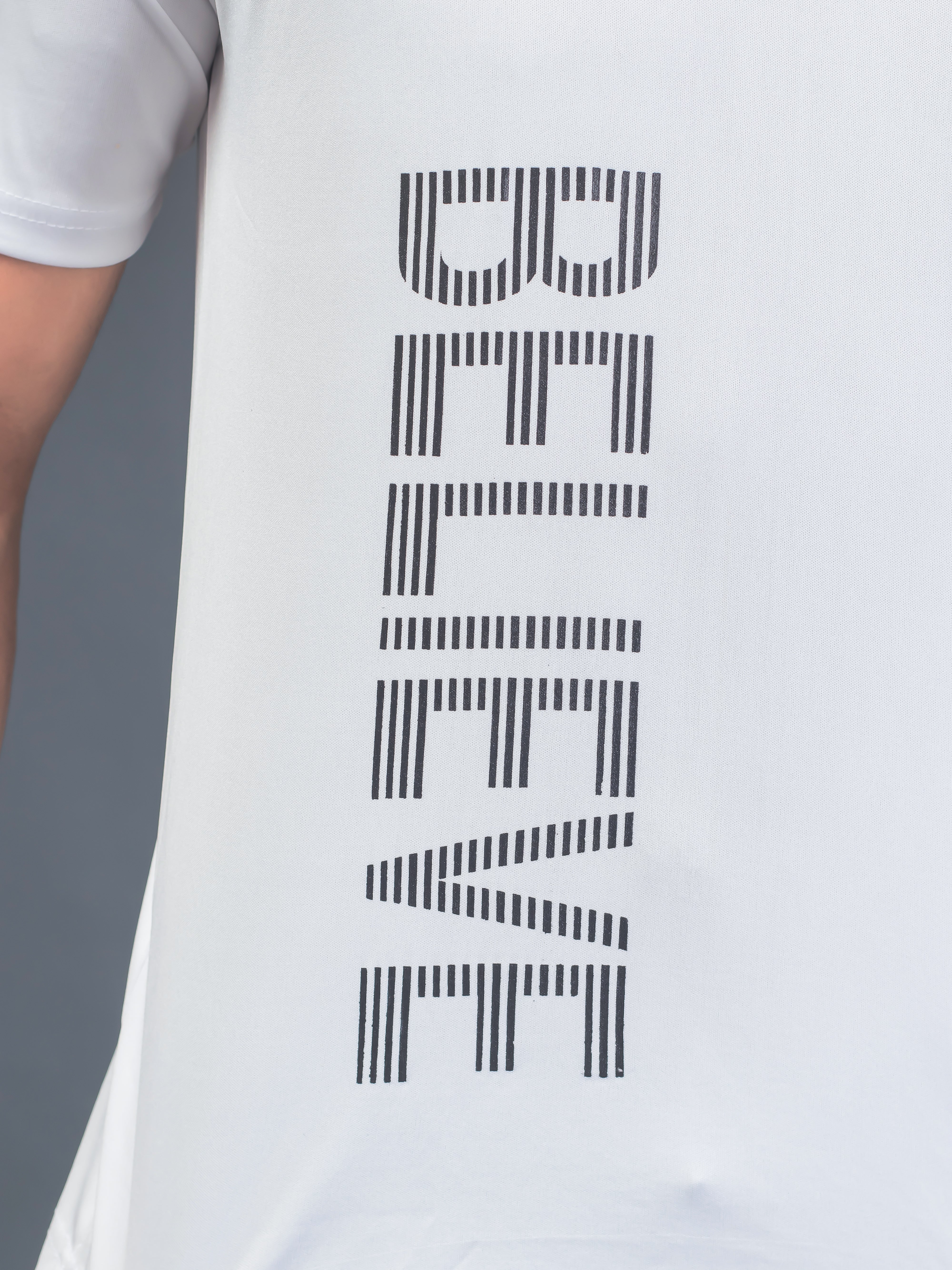 Men Soft Polyester White  Printed Tshirt Premium Soft Fabric- "Believe"