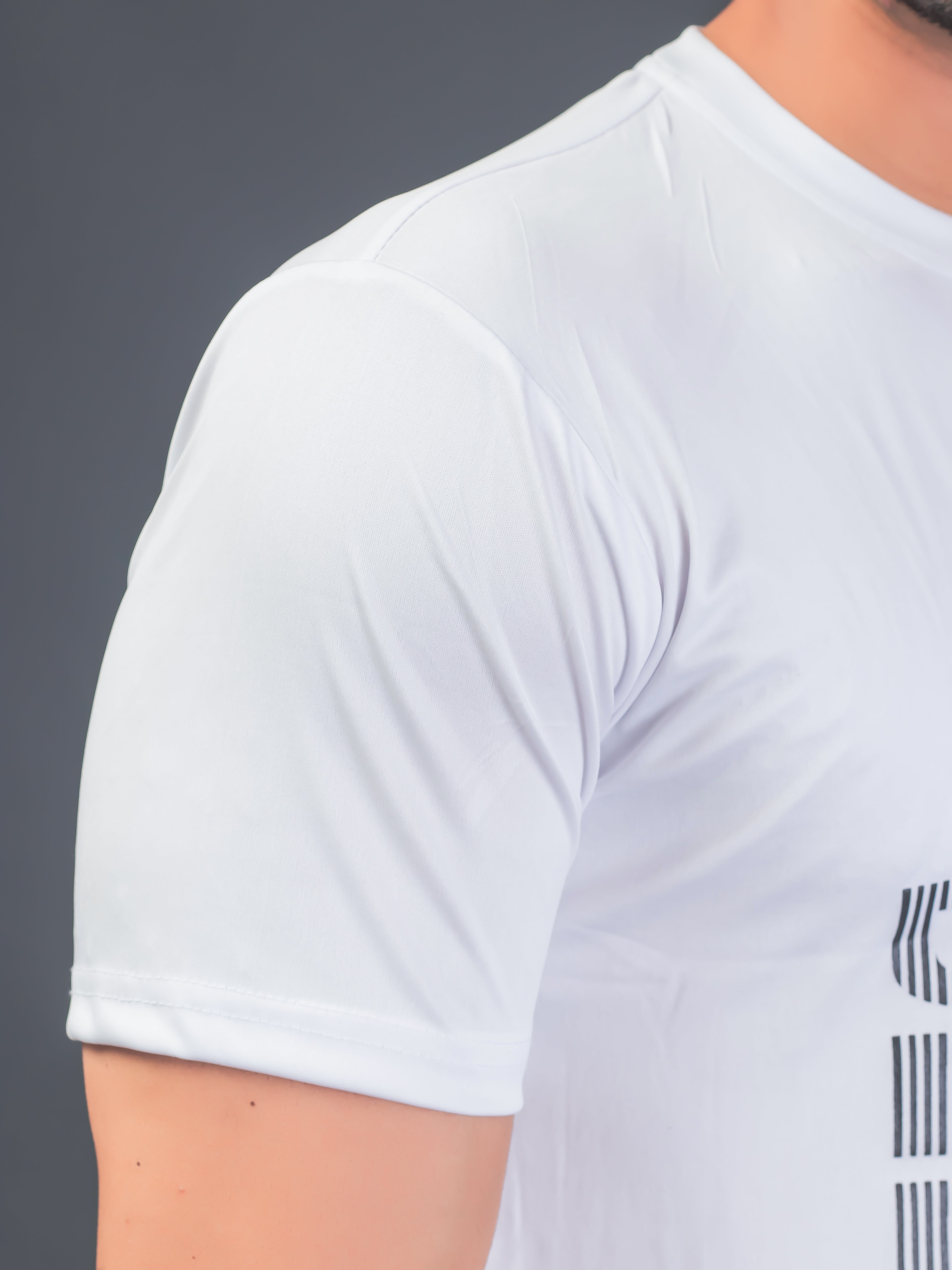 Men Soft Polyester White  Printed Tshirt Premium Soft Fabric- "Believe"