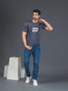 Men Soft Polyester Dark Grey Printed Tshirt Premium Soft Fabric- "Limited Edition"