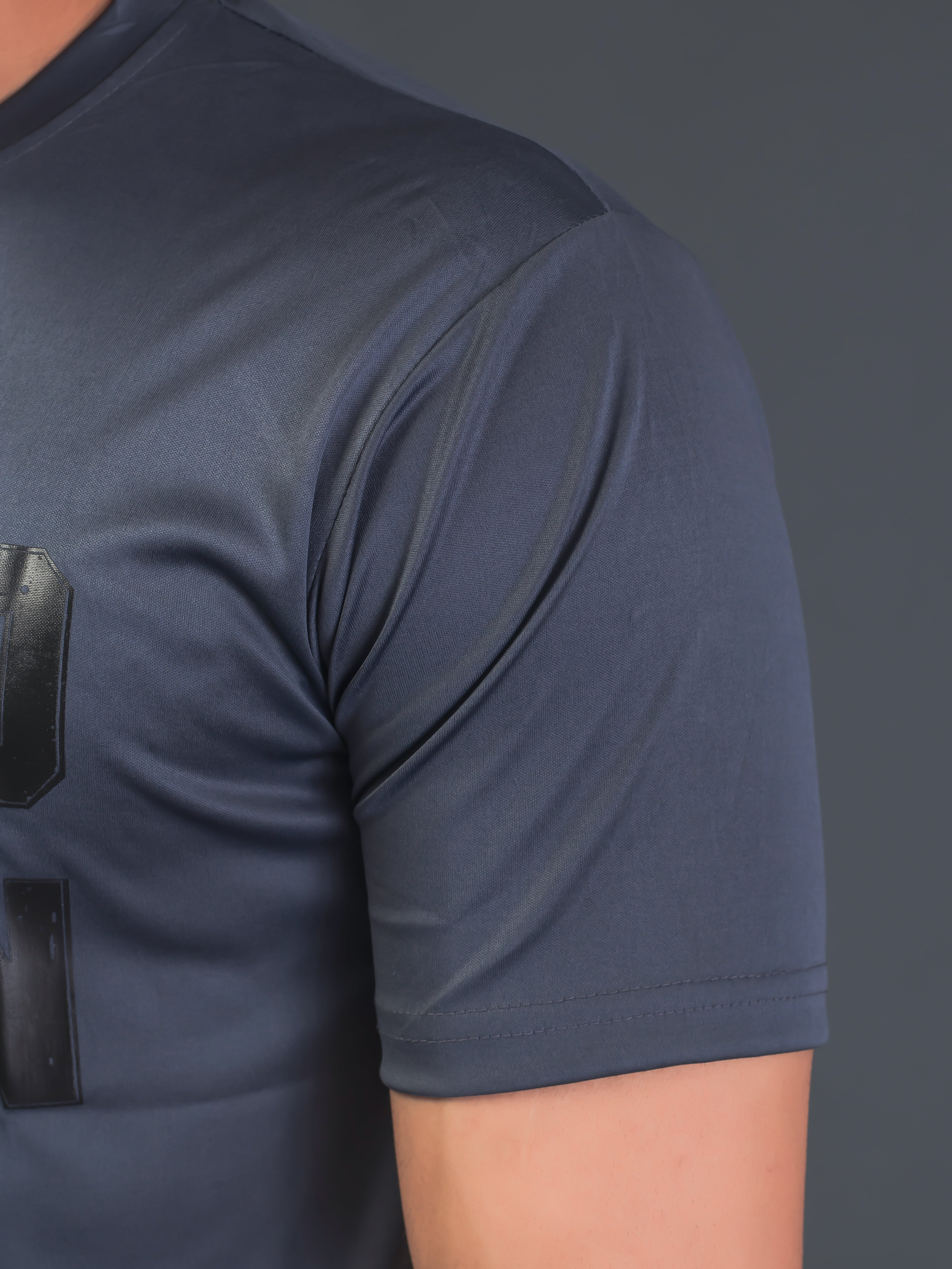 Men Soft Polyester Dark Grey Printed Tshirt Premium Soft Fabric- "Limited Edition"