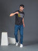 Men Soft Polyester Black  Printed Tshirt Premium Soft Fabric- "Believe in Yourself"