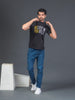 Men Soft Polyester Black  Printed Tshirt Premium Soft Fabric- "Believe in Yourself"