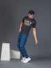 Men Soft Polyester Black  Printed Tshirt Premium Soft Fabric- "Believe in Yourself"