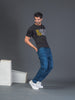 Men Soft Polyester Black  Printed Tshirt Premium Soft Fabric- "Believe in Yourself"