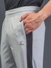 "DynamicFlex Men's Light Grey 4-Way Lycra Track Pants: Unleash Your Movement"