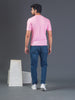 Men Soft Polyester Pink  Printed Tshirt Premium Soft Fabric- "Positive"