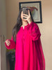 Graceful Elegance: Rayon Kurta Deep Pink Pant Dupatta Set with Lace Details- Lykcon