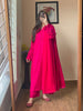 Graceful Elegance: Rayon Kurta Deep Pink Pant Dupatta Set with Lace Details- Lykcon