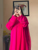 Graceful Elegance: Rayon Kurta Deep Pink Pant Dupatta Set with Lace Details- Lykcon