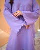 Orchid Elegance: Lavender Luxury Cotton Two-Piece Dress Set – Lykcon
